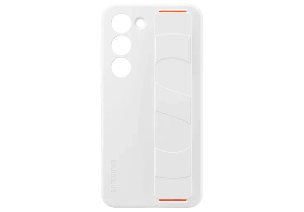 Samsung Coque arrière Silicone Grip Galaxy S23 Blanc