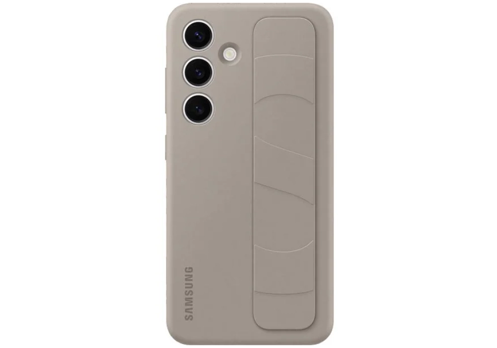 Samsung Coque arrière Standing Grip Galaxy Galaxy S24 Taupe