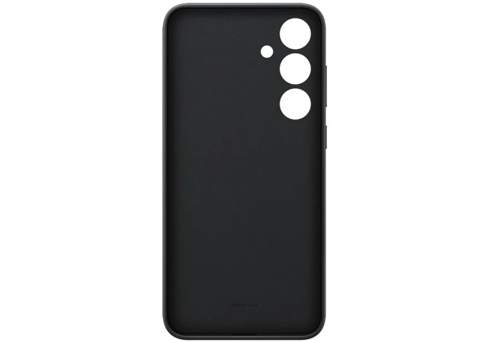 Samsung Coque arrière Vegan Leather Galaxy S24+ Noir