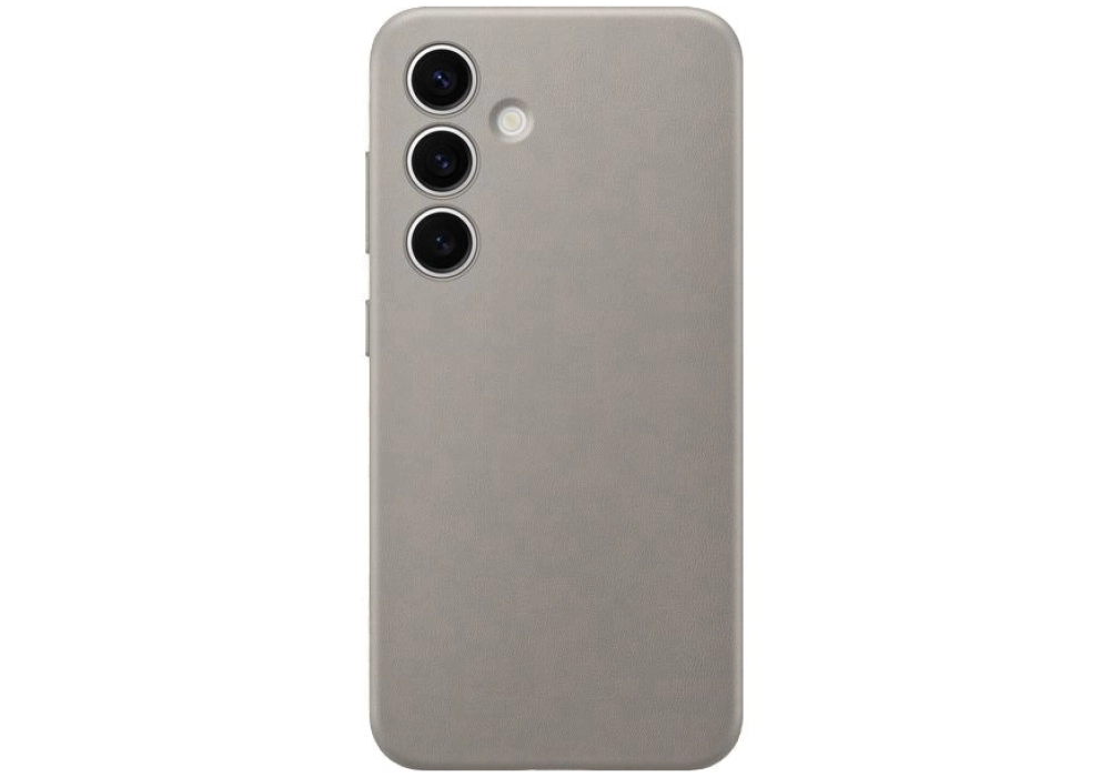 Samsung Coque arrière Vegan Leather Galaxy S24 Taupe