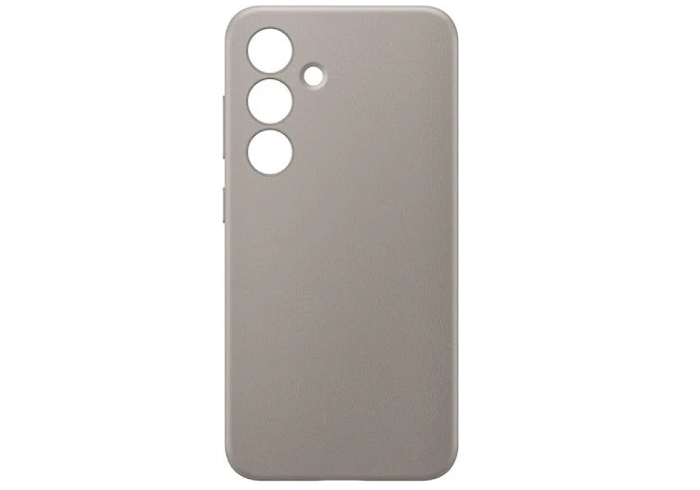 Samsung Coque arrière Vegan Leather Galaxy S24 Taupe