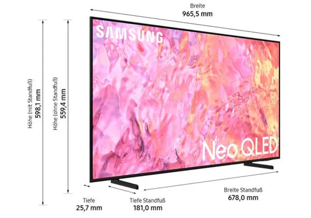 Samsung TV QE43Q60C AUXXN 43", 3840 x 2160 (Ultra HD 4K), LED-LCD