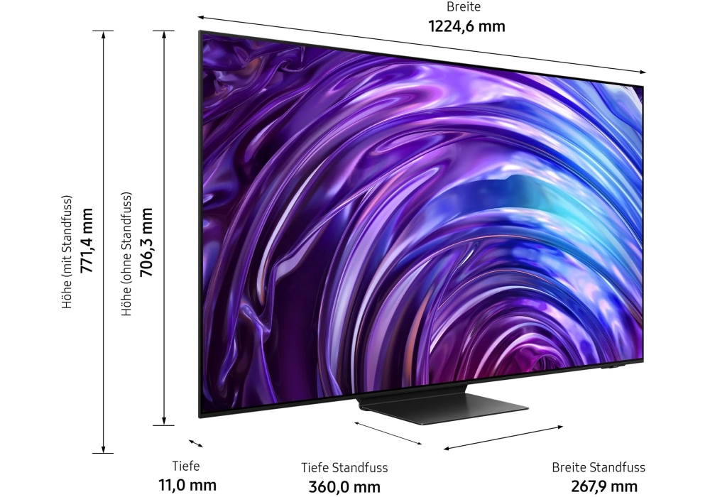 Samsung TV QE55S95D ATXZU 55", 3840 x 2160 (Ultra HD 4K), OLED