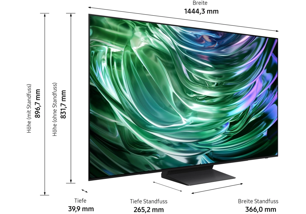 Samsung TV QE65S90D ATXZU 65", 3840 x 2160 (Ultra HD 4K), OLED