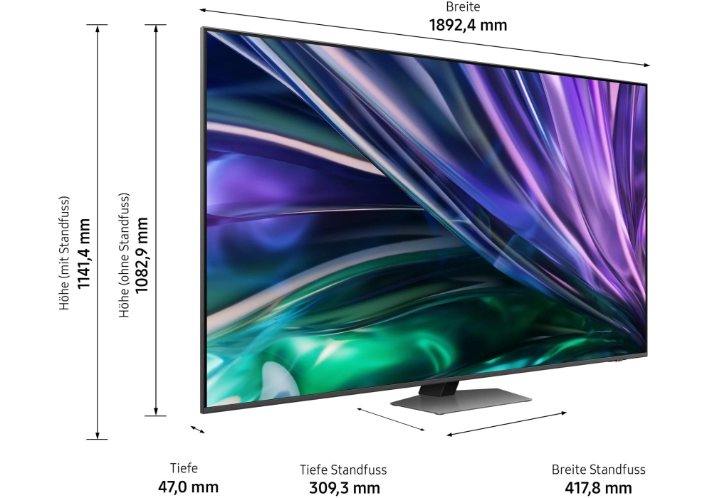 Samsung TV QE85QN85D BTXXN 85", 3840 x 2160 (Ultra HD 4K), QLED