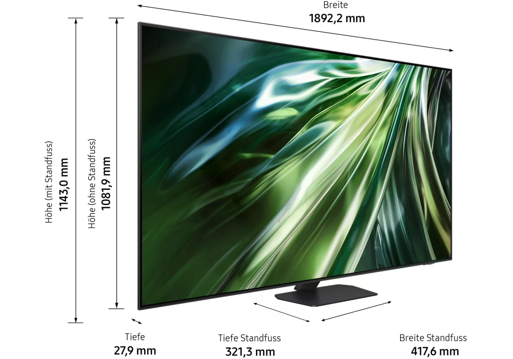 Samsung TV QE85QN90D ATXXN 85", 3840 x 2160 (Ultra HD 4K), QLED