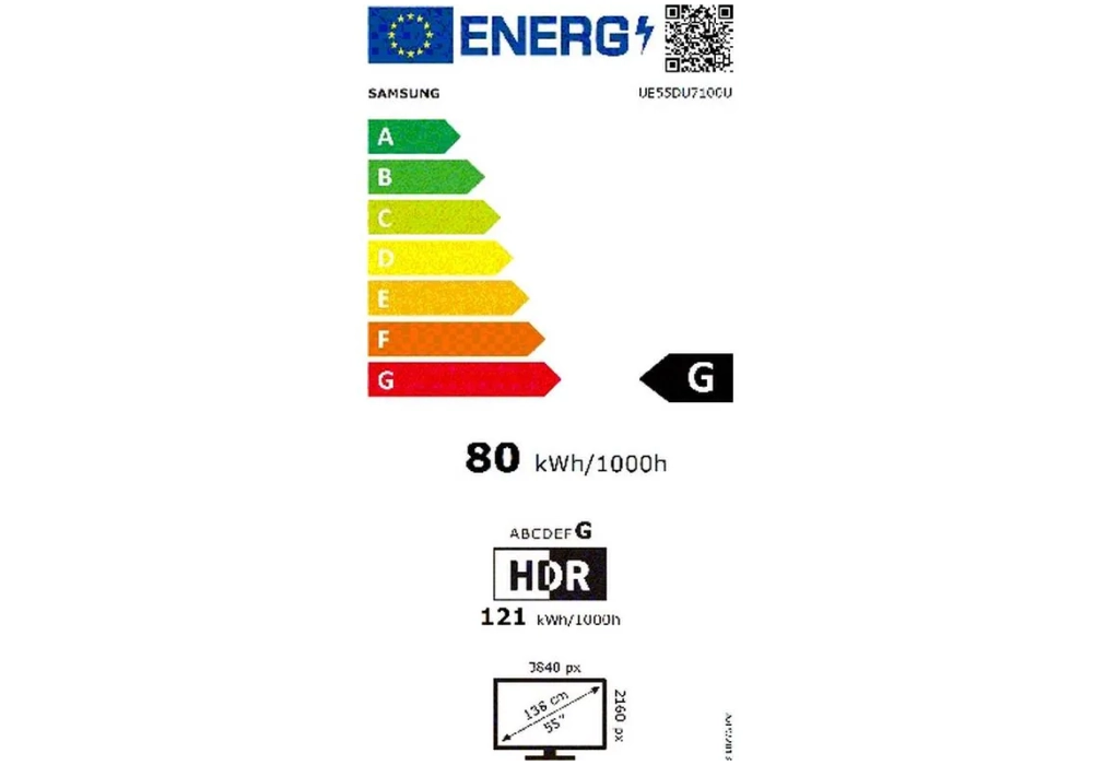 Samsung TV UE55DU7170 UXXN 55", 3840 x 2160 (Ultra HD 4K), LED-LCD