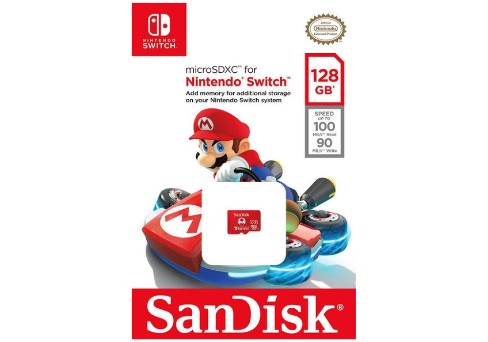 SanDisk Carte microSDXC Nintendo Switch U3 128 GB