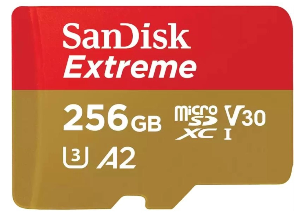 SanDisk Extreme microSDXC U3 card A2 (2022) - 256GB