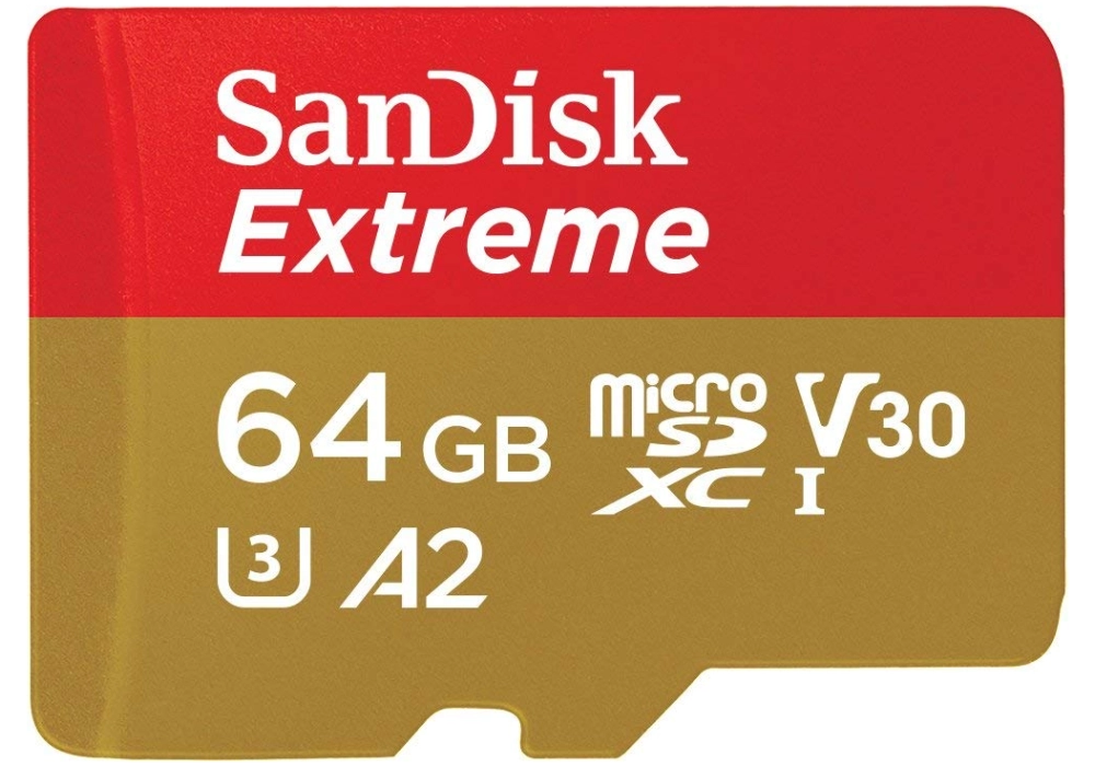 SanDisk Extreme microSDXC U3 card A2 (2022) - 64GB