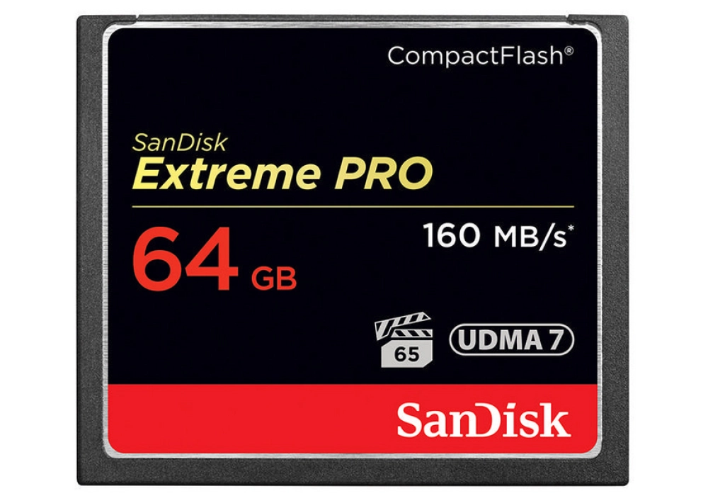 SanDisk Extreme Pro 1067x CompactFlash - 64 GB