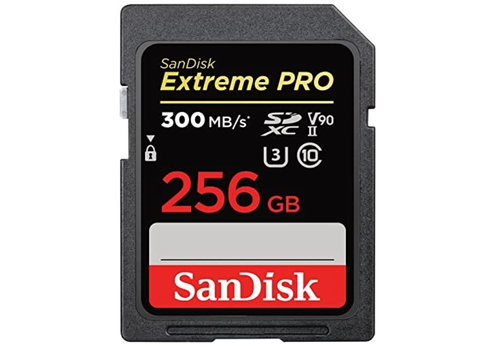 SanDisk Extreme PRO 300MB/S UHS-II SDXC - 256 GB