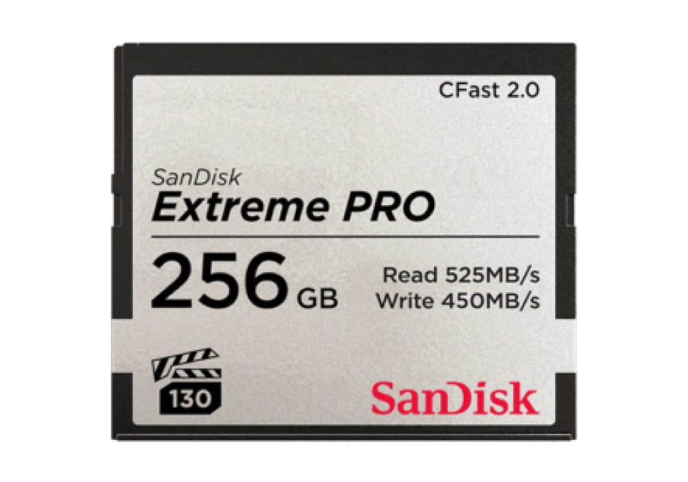 SanDisk Extreme PRO CFast 2.0 (VPG130) - 256 GB