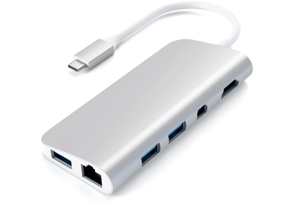 Satechi Aluminum Type-C Multimedia Adapter (Silver)