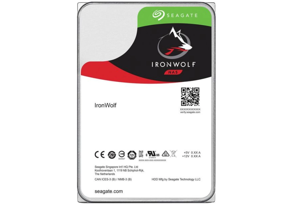 Seagate IronWolf NAS HDD SATA 6 Gb/s - 12.0 TB