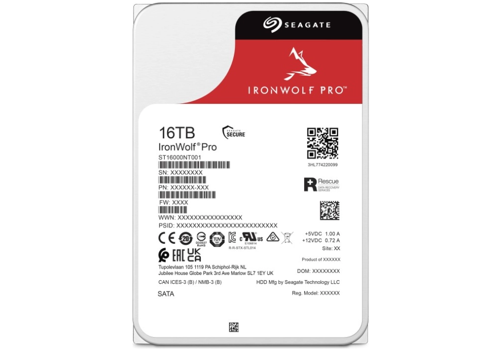 Seagate IronWolf Pro NAS HDD Unlimited - 16.0 TB