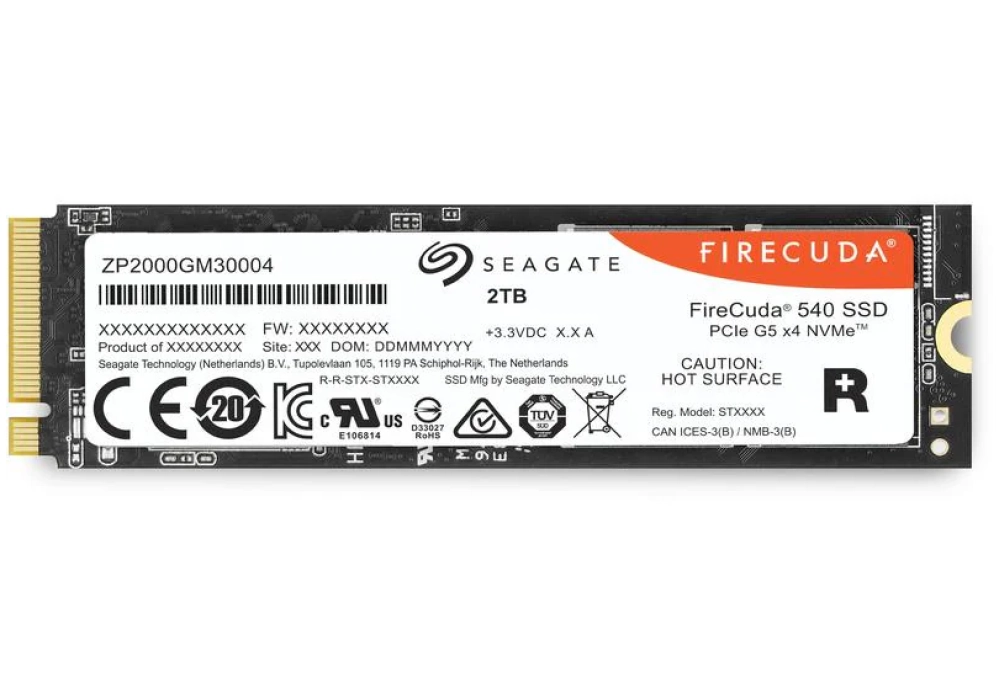 Seagate SSD FireCuda 540 M.2 2280 NVMe 2000 GB