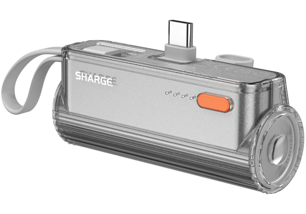 Sharge Batterie externe Flow Mini argent 5000 mAh