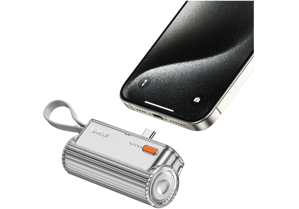 Sharge Batterie externe Flow Mini argent 5000 mAh