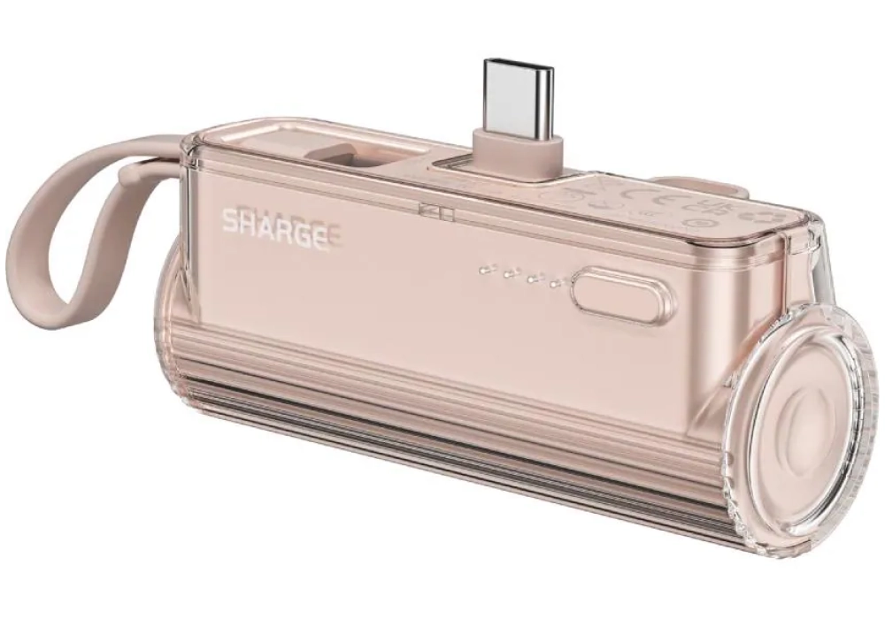 Sharge Batterie externe Flow Mini Rose 5000 mAh