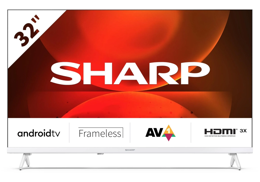 Sharp TV 32FH2EAW 32", 1366 x 768 (WXGA), LED-LCD