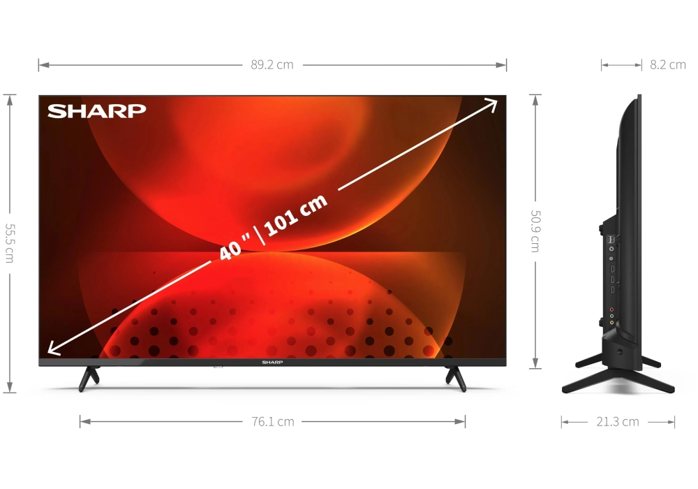 Sharp TV 40FH2EA 40", 1920 x 1080 (Full HD), LED-LCD