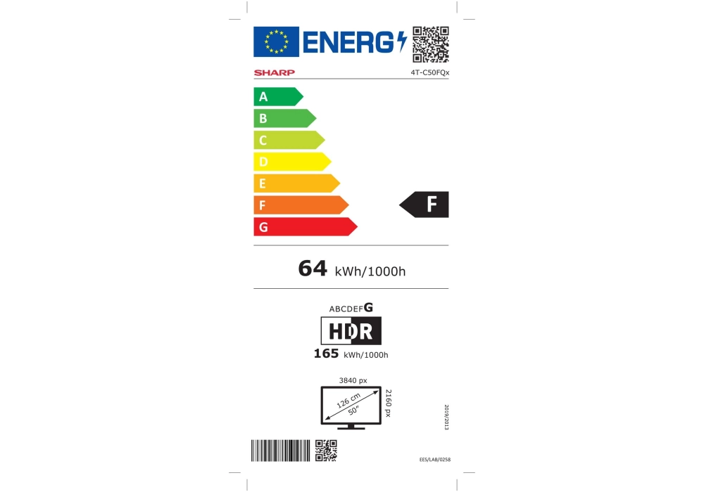Sharp TV 50FQ5EG 50", 3840 x 2160 (Ultra HD 4K), LED-LCD