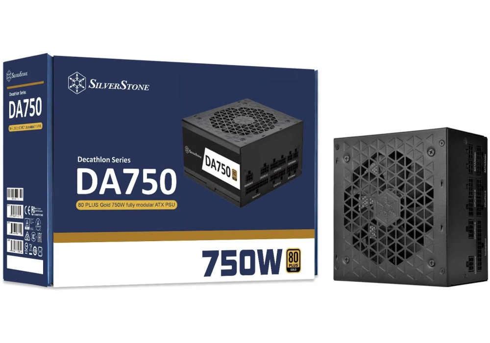 SilverStone Bloc d’alimentation DA750 Gold 750 W