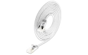 SLIM Câble patch slim RJ-45 - RJ-45, Cat 6A, U/FTP, 2 m, Blanc