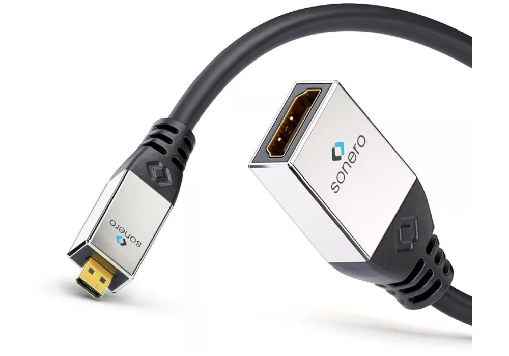 sonero Adaptateur Portsaver 4K High Speed Micro HDMI (HDMI-D) - HDMI