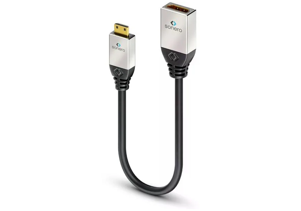 sonero Adaptateur Portsaver 4K High Speed Mini-HDMI (HDMI-C) - HDMI