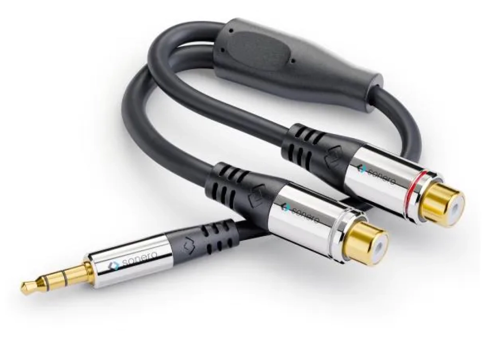 sonero Câble audio jack 3.5 mm - Cinch 0.25 m