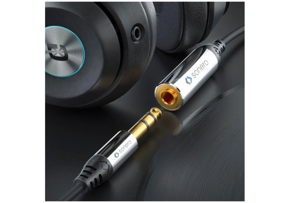 sonero Câble audio jack 3.5 mm - jack 6.3 mm 0.25 m