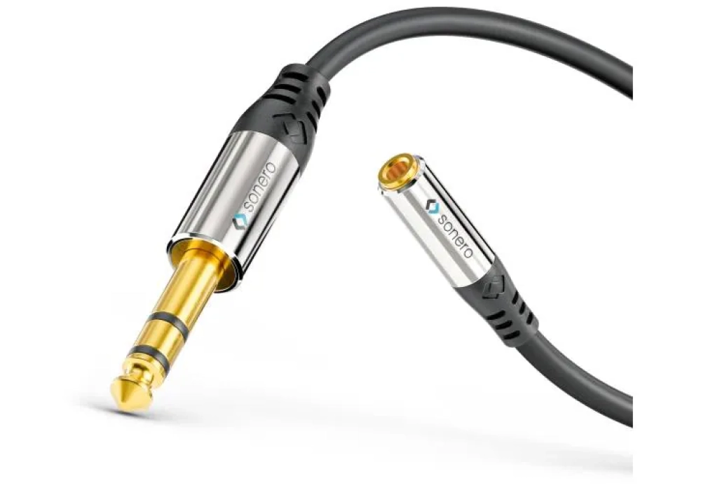 sonero Câble audio jack 6.3 mm - jack 3.5 mm 0.25 m