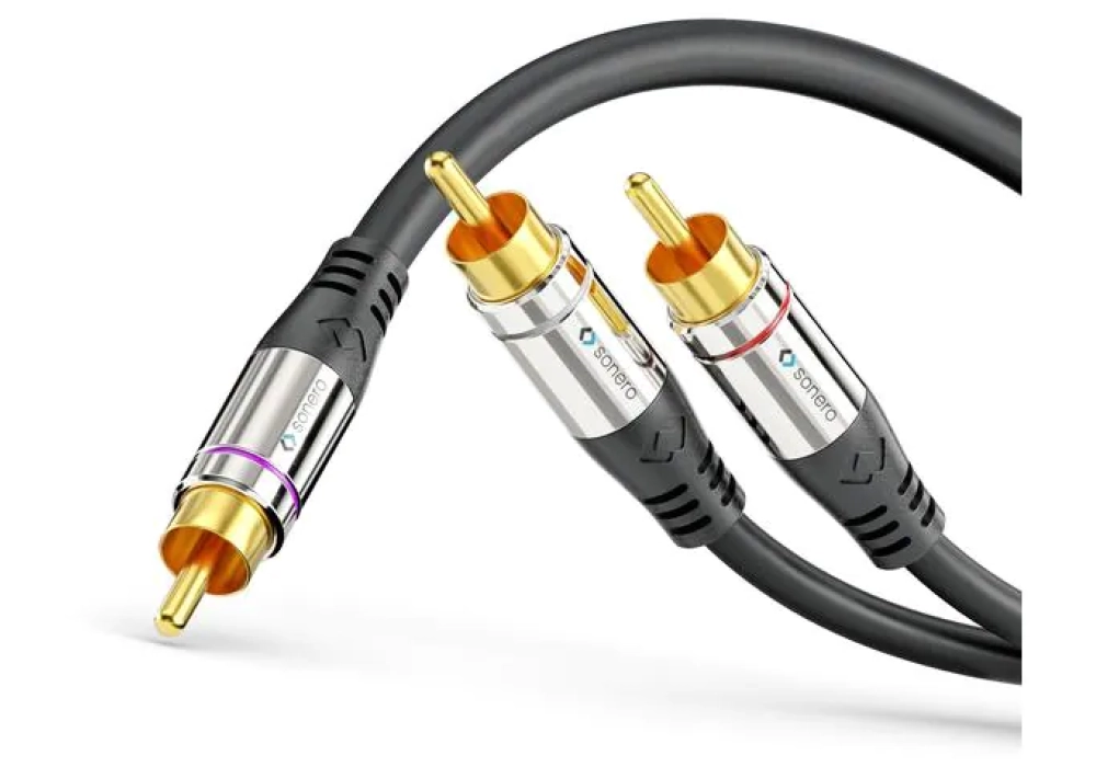 sonero Subwoofer stéréo / Mono Y-Cable Cinch - Cinch 1 m