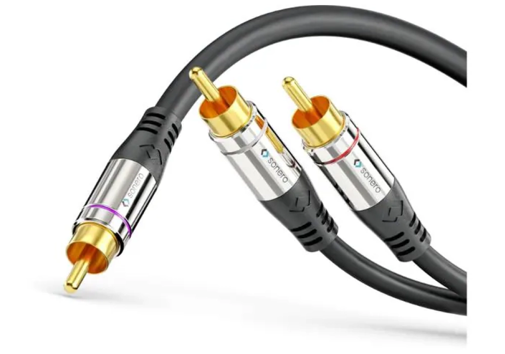 sonero Subwoofer stéréo / Mono Y-Cable Cinch - Cinch 10 m