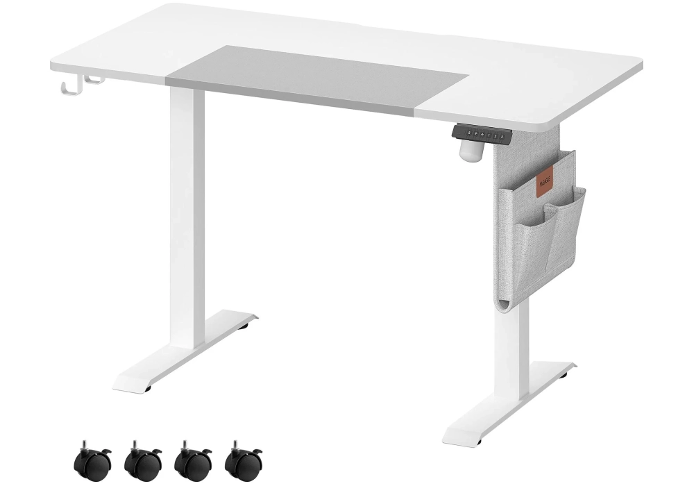 Songmics Table haute 120 x 60 cm, réglable en hauteur