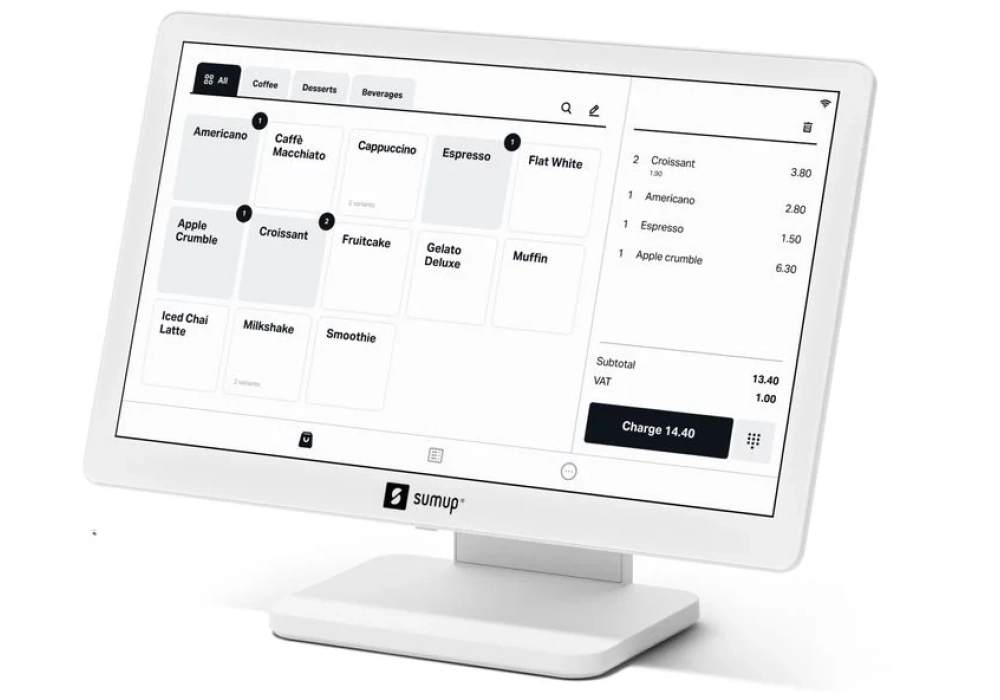 SumUp Terminal point de vente Lite + Solo Terminal de cartes & station de chargement Blanc