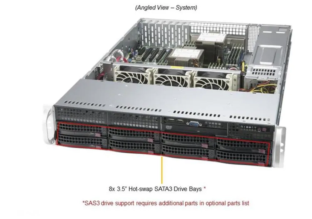 Supermicro Barebone Mainstream SuperServer SYS-620P-TRT