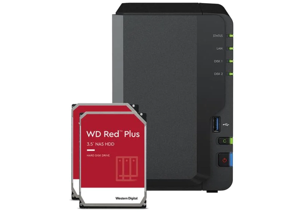 Synology DiskStation DS223 - WD Red Plus 12 TB