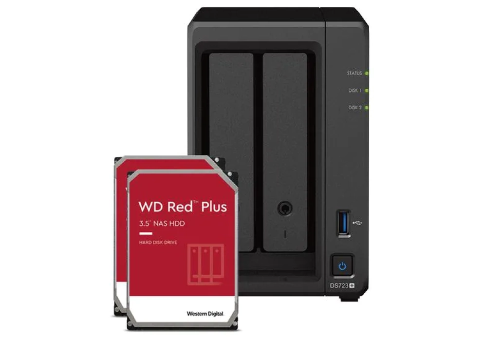 Synology DiskStation DS723+ - WD Red Plus  16 TB