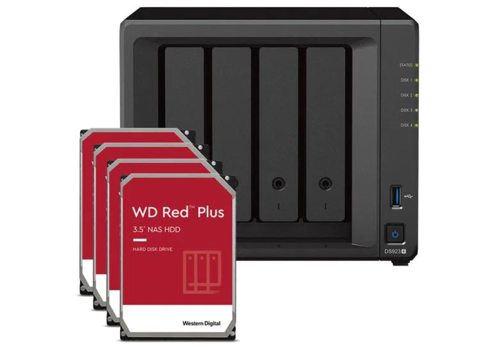 Synology DS923+ - WD Red Plus  16 TB