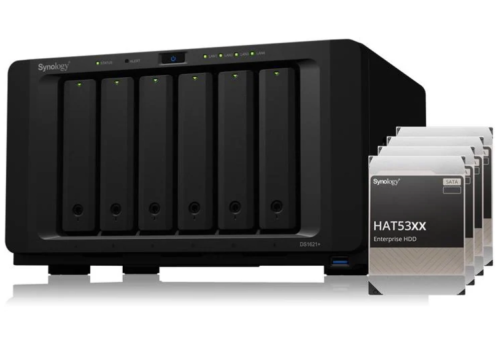 Synology NAS DiskStation DS1621+ 6-bay Synology Enterprise HDD 24 TB