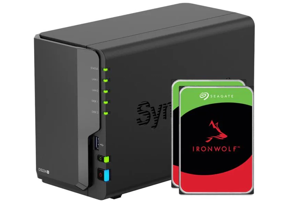 Synology NAS DiskStation DS224+ 2-bay Seagate Ironwolf 12 TB