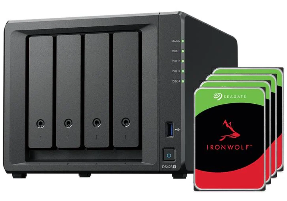 Synology NAS DiskStation DS423+ 4-bay Seagate Ironwolf 16 TB