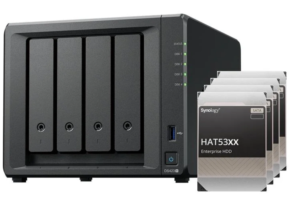 Synology NAS DiskStation DS423+ 4-bay Synology Enterprise HDD 16 TB