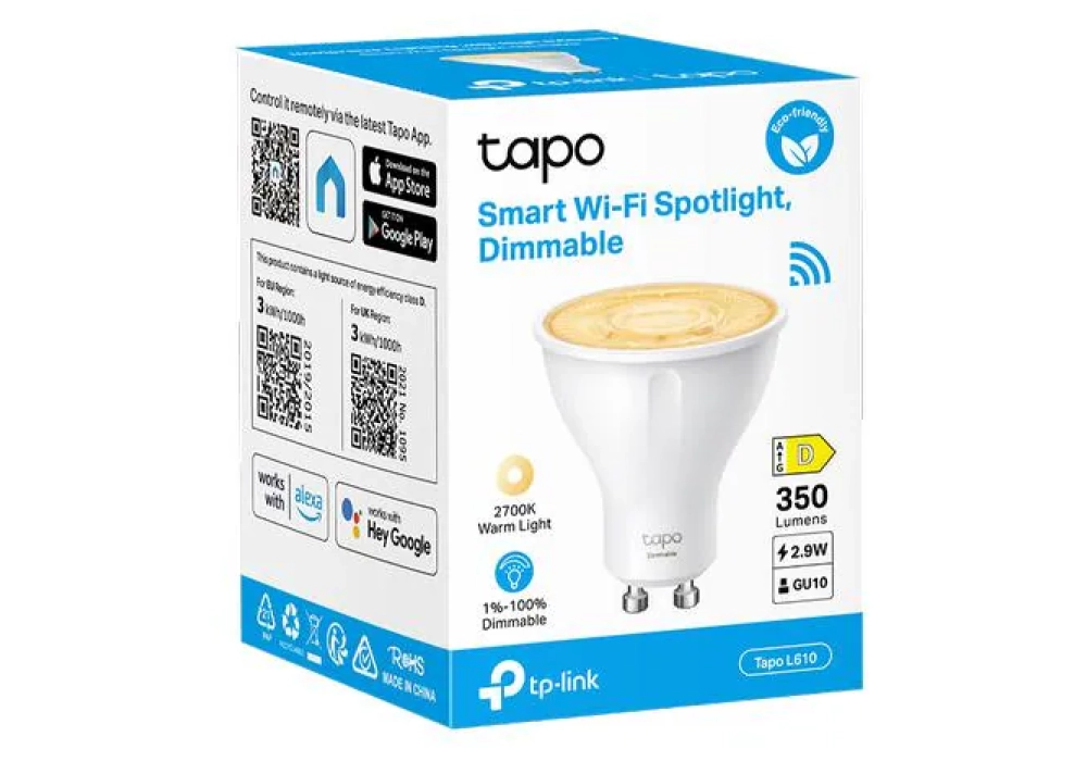 TP-Link Ampoule Tapo L610 1 pièce, Dimmable