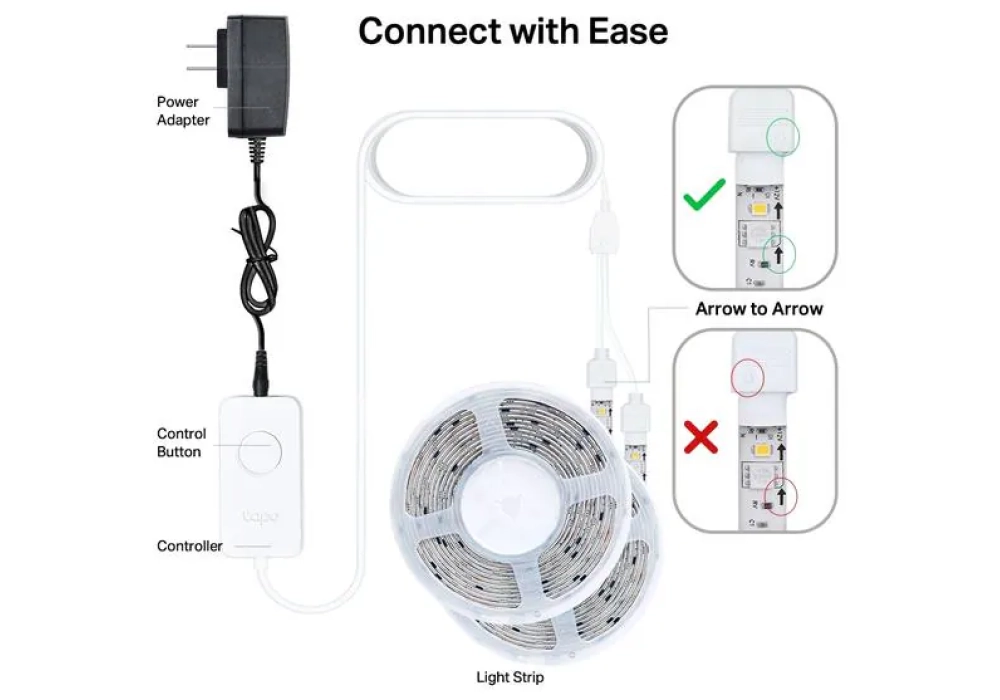 TP-Link Bande LED Tapo L930-10, 2x 5 m Multicolore