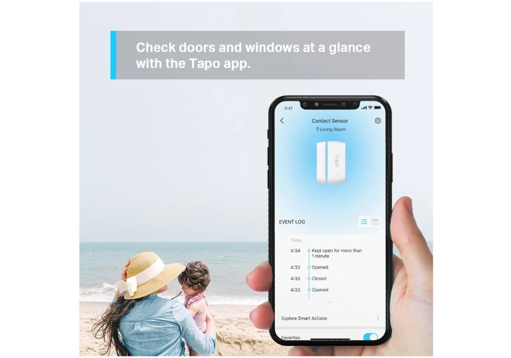 TP-Link Capteur de contact intelligent Tapo T110 