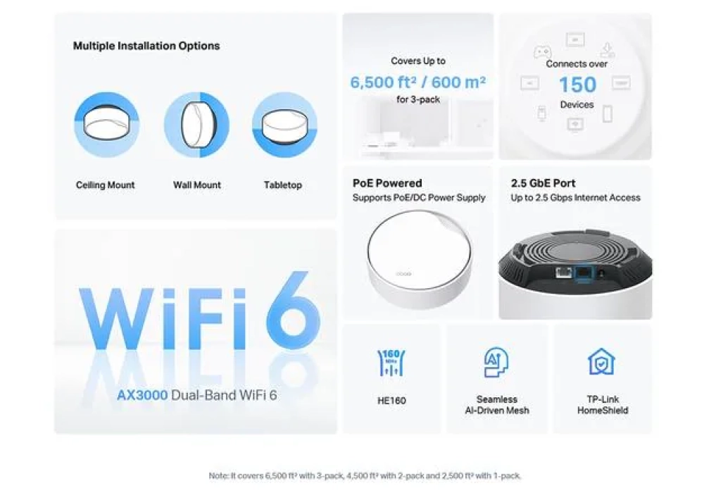 TP-Link Deco X50-PoE Adaptateur individuel